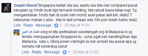 FB Comment on Singapore